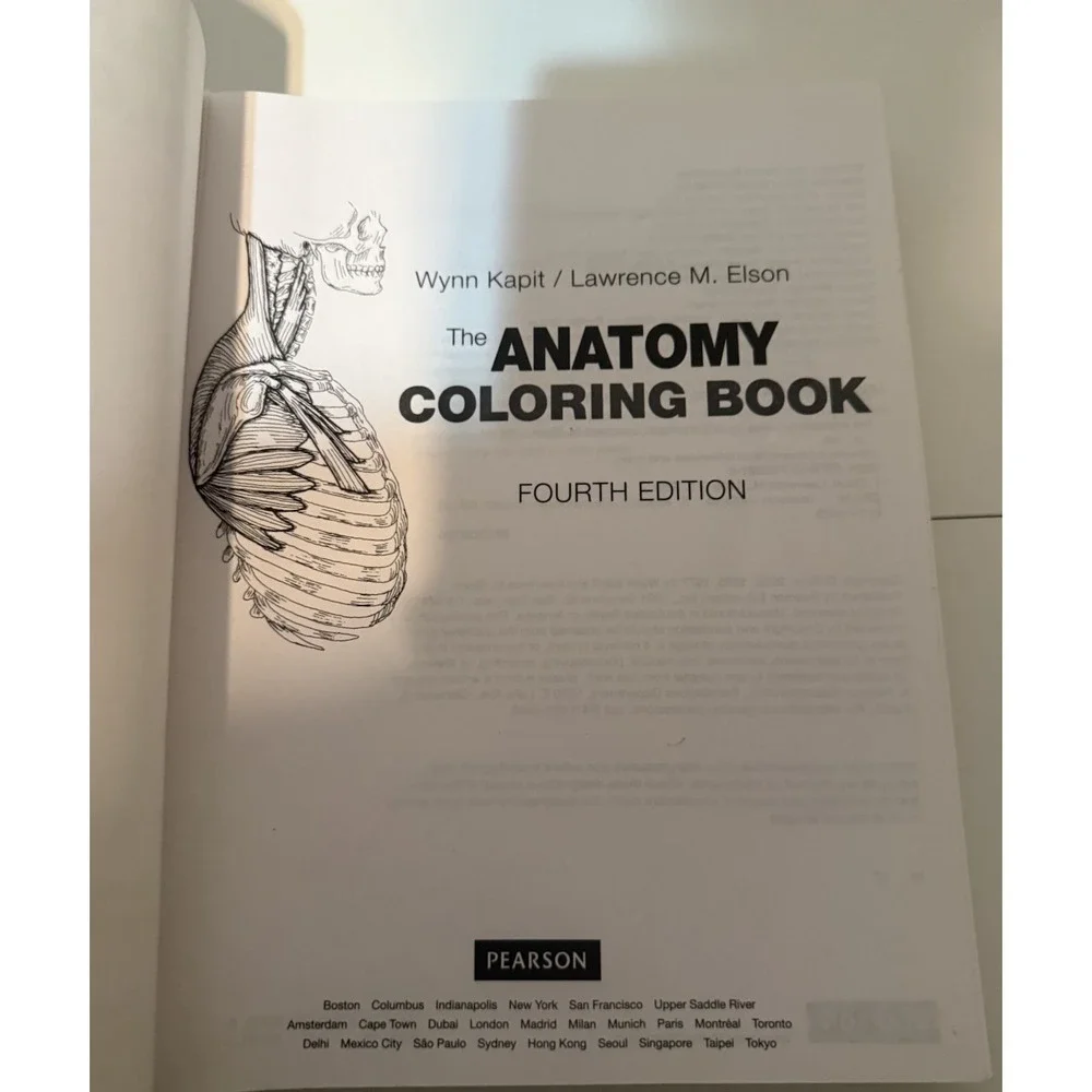 Anatomy Coloring Book by Wynn Kapit and Lawrence Elson 4th Edition